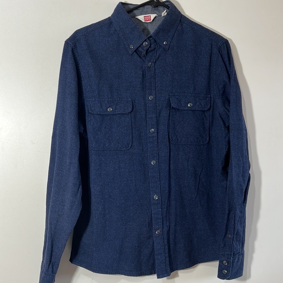 HUDSON NORTH MEN 100%COTTON SHIRT BUTTONS DOWN SIZE MEDIUM TWO FRONT POCKETS - Picture 7 of 7